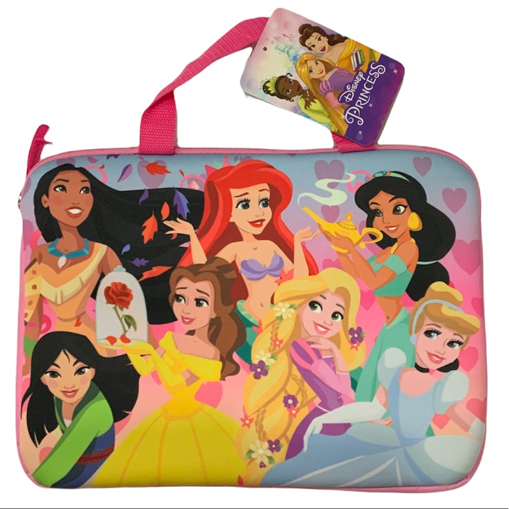 Disney Princess Tablet iPad Laptop Carrying Case Padded 13” X 10” - Picture 9 of 9